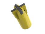 Threaded Cross Drill Bit / Rock Carbide Drill Bits 102mm T45 Concave Face