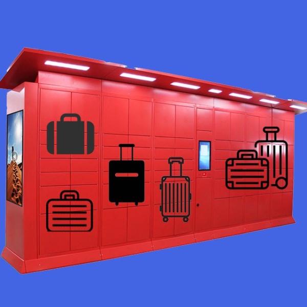 7/24 Hours Metal Waterproof Airport Smart Parcel Locker Credit Card Payment