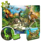 Unisex Other Educational Toys Dinosaur Noctilucent Floor Puzzle for Preschool