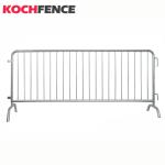 Low Carbon Steel Crowd Control Barriers , Easy Stacking Metal Traffic Barrier