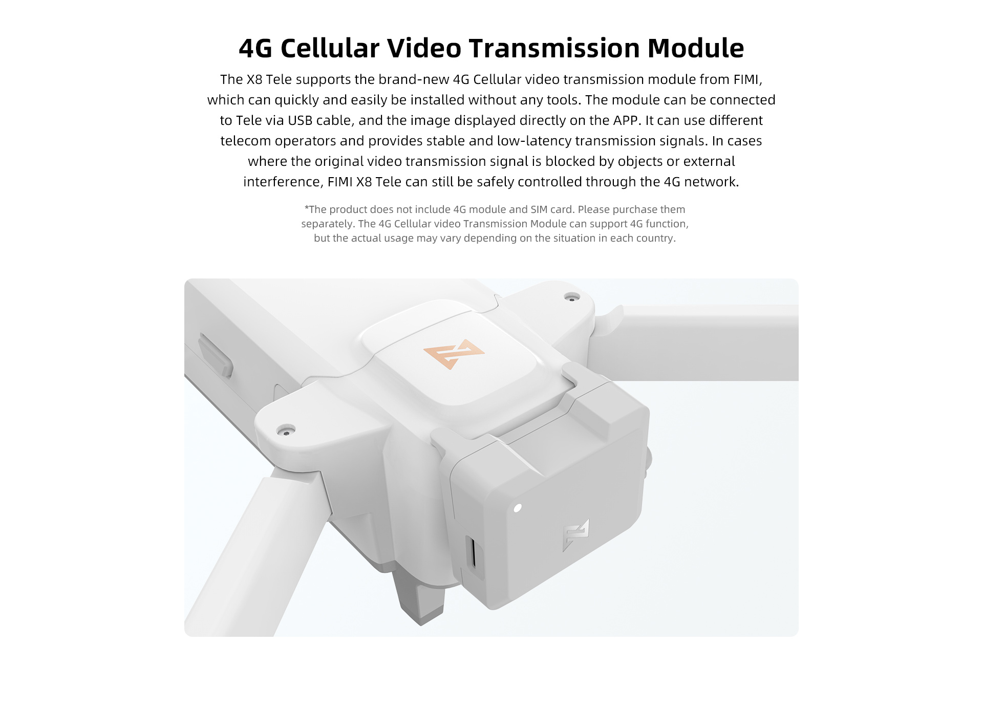 Fimi X8 Tele Professional Drone with GPS Brushless Motor 3 Axis Gimbal 4K Camera 2.4G/5.8G Dual Band Digital Image Transmission
