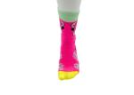 Neon Pink Flamingo Womens Fancy Socks Women Feather Yarn Soft Socks