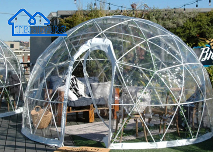 UV Resistant Commercial Dome Tent Fire Retardant Igloo Enfriador Dome Home Shape