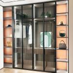Adjustable Foldable Modular Wooden Wardrobe Storage Closet In Living Room