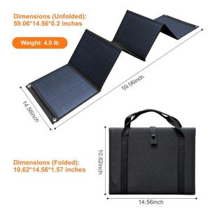 China High Efficiency Foldable Solar Panel 60W with 5V USB for Camping,Cell Phone wholesale
