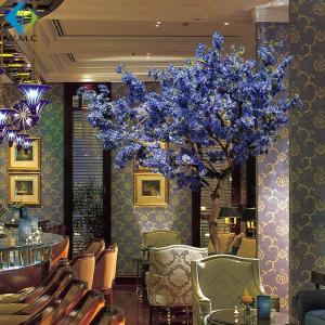 China Indoor Decoration Use Artificial Flower Tree , Bluish Violet Blossom Tree wholesale