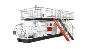 China Two Stage Vacuum Red 40000pcs Automatic Brick Making Machine wholesale