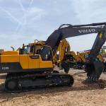 Track Earthmoving EC220D Used Volvo Excavators 22t Medium Size Excavator