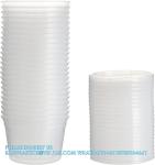 16oz. Plastic Deli Food Storage Containers With Plastic Lids, Disposable Togo