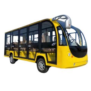 China Yellow Color Electric Mini Sightseeing Bus Lead Acid Battery Max Speed 40km/H wholesale