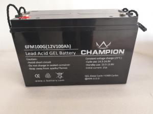 China Good Opacity Gel Automotive Battery , Durable Gel Cell Motorcycle Battery wholesale