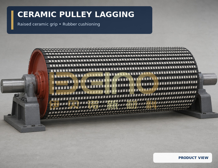 Ceramic Pulley Lagging For Cement Plant Conveyors