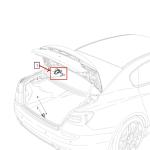 For Maserati Ghibli 2014-2017 Rear Luggage Compartment Lock Trunk Lid Latch Lock