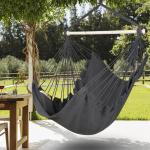Hammock Chair Hanging Rope Swing - Max 500 Lbs - 2 Cushions Included - Steel