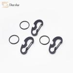Metal Bottle Opener Carabiner , Keychain Spring Hook Hiking D Shaped Buckle