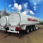 3 Axles 42000L 28t Insulated Carbon Steel Tanker Semi Trailer with Fuwa Axle 13t