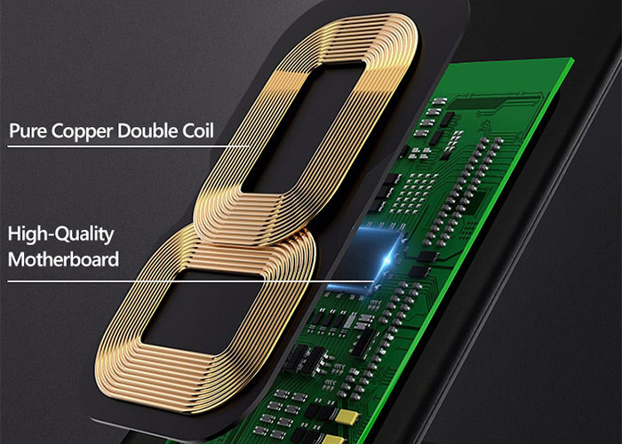 FCC 6mm ABS QI Enable 10w Wireless Charger Stand