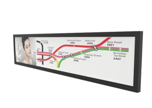 China Metal Stretched Bar LCD Monitor Shockproof Remote Controll For Public Places wholesale