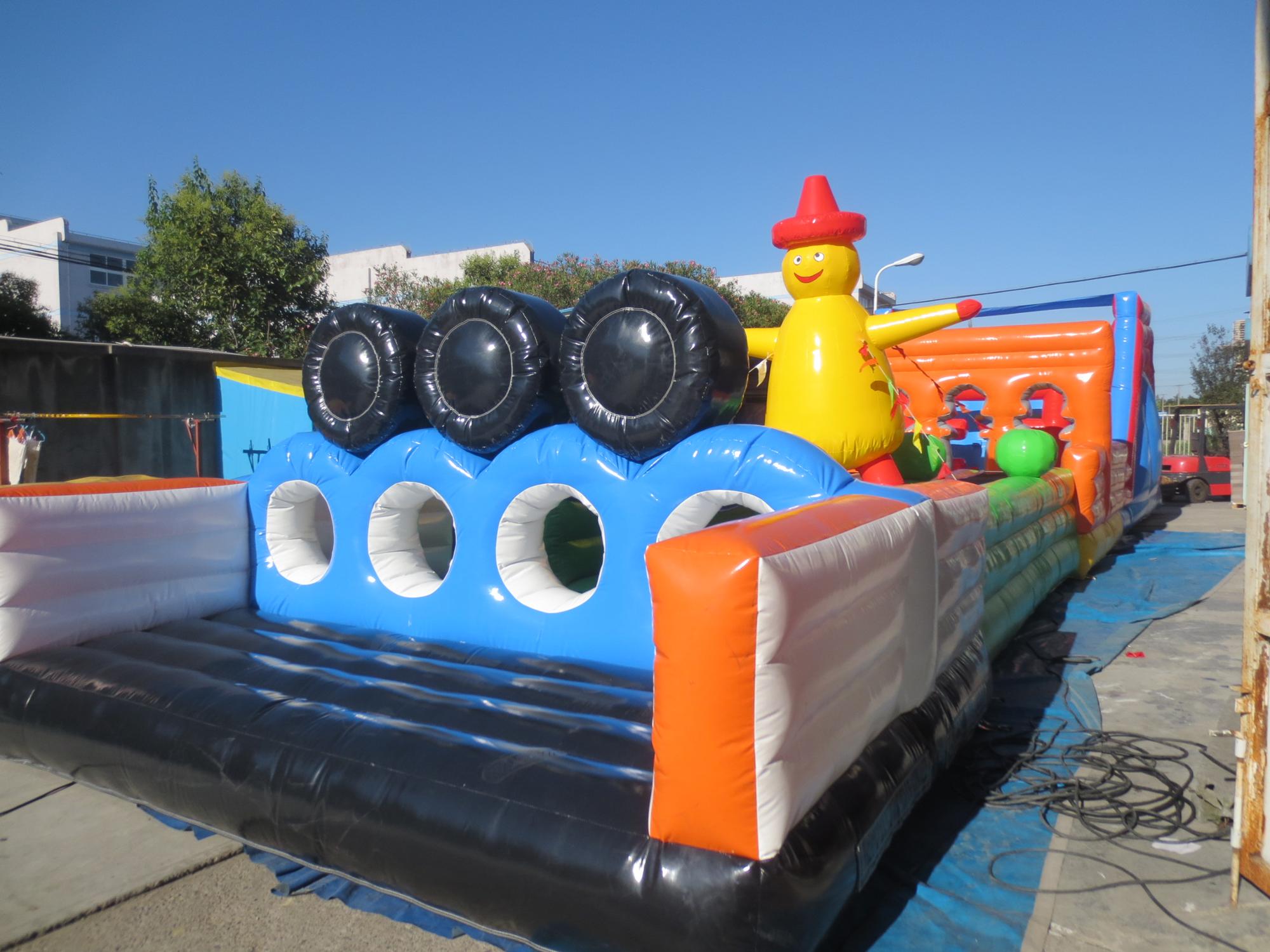 Upgraded Inflatable Aqua Challenge Course UV Resistant Material Multi-Safety Design for Theme Parks Summer Camps