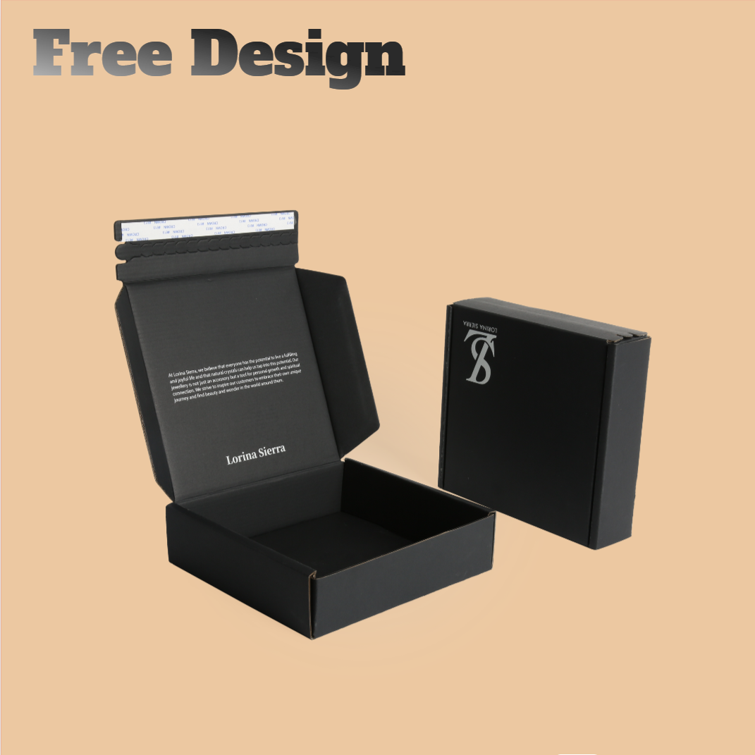Eco-Friendly Pantone CMYK Custom Color Corrugated Cardboard Tuck End Box With Handle For Bit Items Products