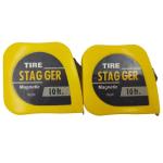 OE NO. Standard Race Car 1/4 Wide Blade x10 Foot Tire Stagger Tape Measure for