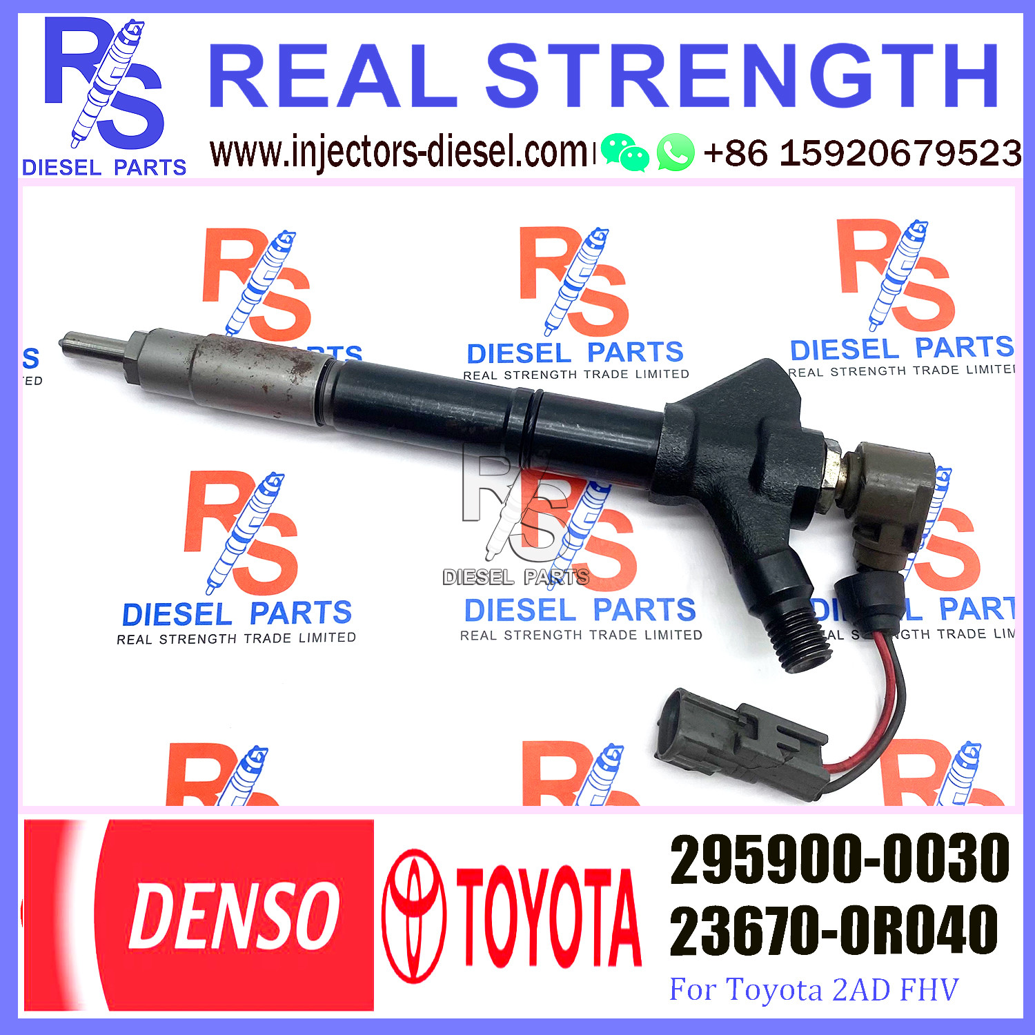 Common Rail Fuel Injector 295900-0110 295900-0130 295900-0030 2959000110 2959000130 2959000030 295900-0100