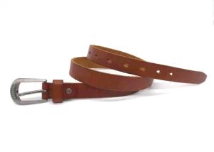 China 120cm Womans Cowhide Leather Belts Western Retro Buckle wholesale