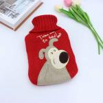Kids Adults Screw Cap Rubber Hot Water Bag , Rubber Heating Bag