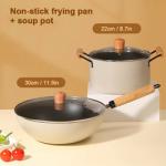 Medical Stone Ollas Cast Iron Cookware Set Non Stick Modern Design Style