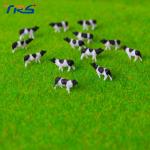 1:150 scale Model Painted 20mm Black and White Farm Animals Cow for model