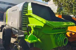 China Used Electric Trailer Concrete Pump Zoomlion 600L Hopper Capacity wholesale