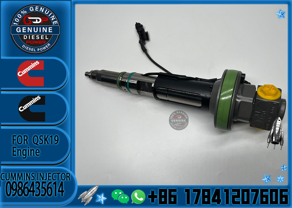 Engine parts truck spare parts QSK19 injector assembly 0986435614 diesel fuel injector 0986435614
