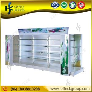 China OEM modern and natural style acrylic cosmetic display stand wholesale