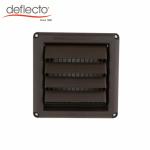 Brown Plastic Register Vents 4 Inch AC Anti UV Plastic Wall Vent With Fixed
