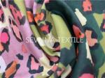 Oeko Tex Stretch Leggings Fabric Digital Leopard Printing Functional