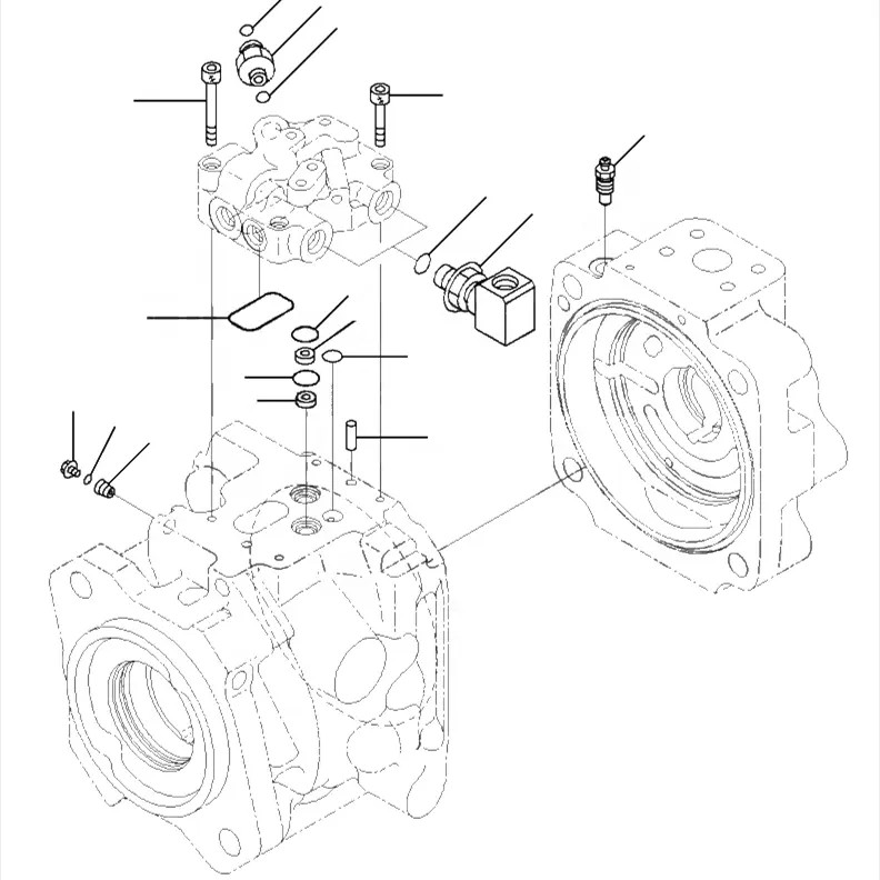 Wheel Loader Main Pump 708-1W-00952 708-1W-00731 WA500-6 Hydraulic Pump
