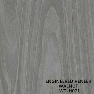 China Reconstituted Walnut Wood Veneer Grey Crown Grain For Interior Doors 0.15-0.6mm Thickness wholesale