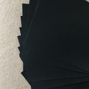 China Wood Pulp Recycled 80g 110g 150g Black Cardboard Paper For Jewelry Box wholesale