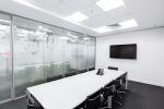 Modern Office Space Partitions / Building Aluminium Frame Free Standing Office