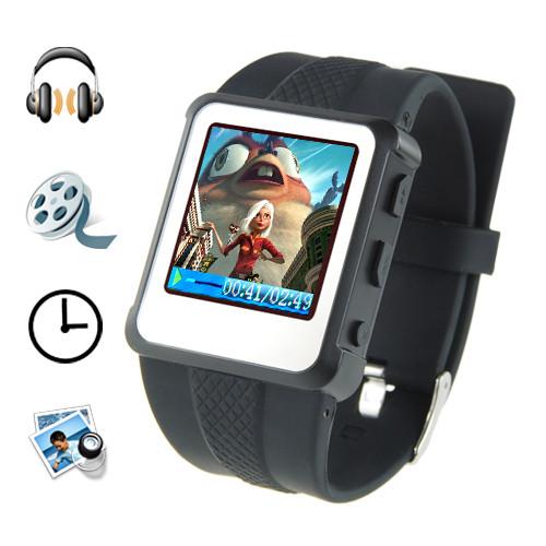 Quality MP4 Player Watch - 1.5 Inch Screen, 8GB (Black) for sale