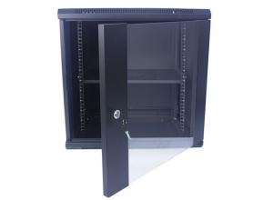 China 12U Glass Door Wall Mount Network Server Cabinet Enclosure 19 Inch 600x450 Rack wholesale