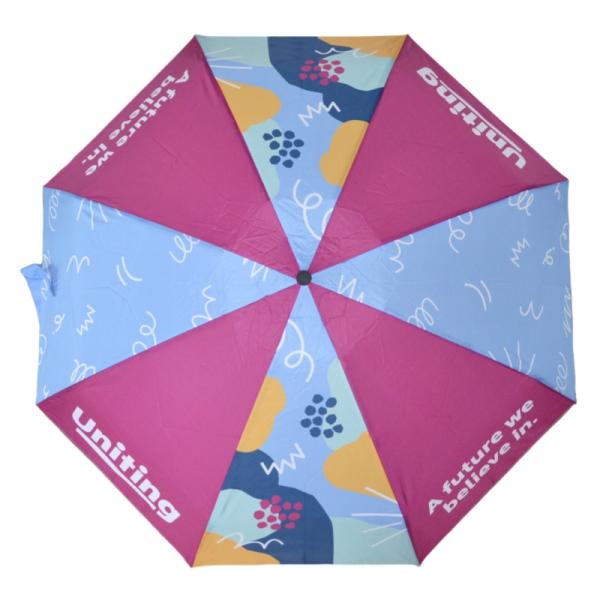 90cm Mini Five Folding Capsule Umbrella Sublimation Printed Custom Made