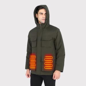 China Fleece Men's Heated Jacket Rechargeable Electric Heated Clothes for Hiking wholesale