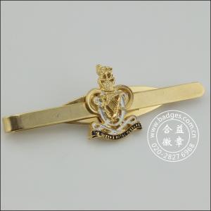 China Tie clip badge gold stamping process tie clip ld05 wholesale