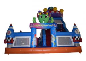China Big Inflatable Space Station Fun City , Inflatable Space Site Amusement Park Jumping House wholesale
