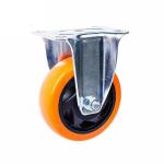 130kg Orange PVC/PU Industrial Rotary Trolley Caster Swivel Caster Wheel