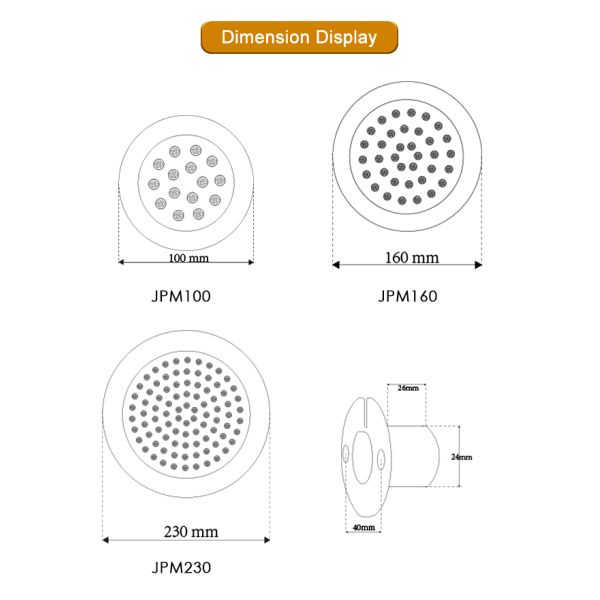 Underwater Swimming Pool Light 12Volt Input ABS Material Waterproof 3in1RGB Color Changing SMD 5050 LED