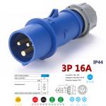 IP67 Waterproof Outdoor Electrical Socket Plastic Electric Box AC 220v -250v 16A
