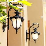 Retro wall lamp outdoor waterproof balcony lamp decoration aisle garden lamp