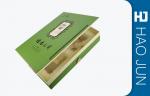 Green Cardboard Gift Boxes With Botton , Luxury Packaging Boxes Matt Silk